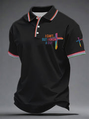 Men's 'I Can’t But I Know A Guy' Printed Casual Top
