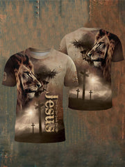 Men's Jesus Cross The Way, The Truth, The Life Short Sleeve  T-shirt