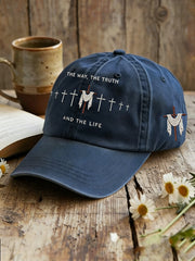 Unisex  Jesus John 14:6 Jesus The Way, The Truth, The Life Christian Cross Print Hat