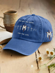 Unisex  Jesus John 14:6 Jesus The Way, The Truth, The Life Christian Cross Print Hat