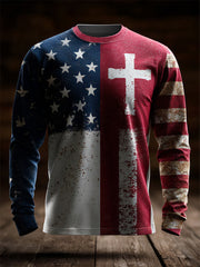 Men's Faith Print Casual Top
