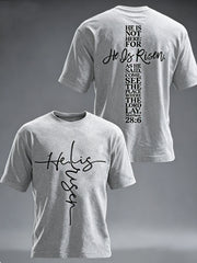 Men's He is Riser MATTHEW 28:6 Tee