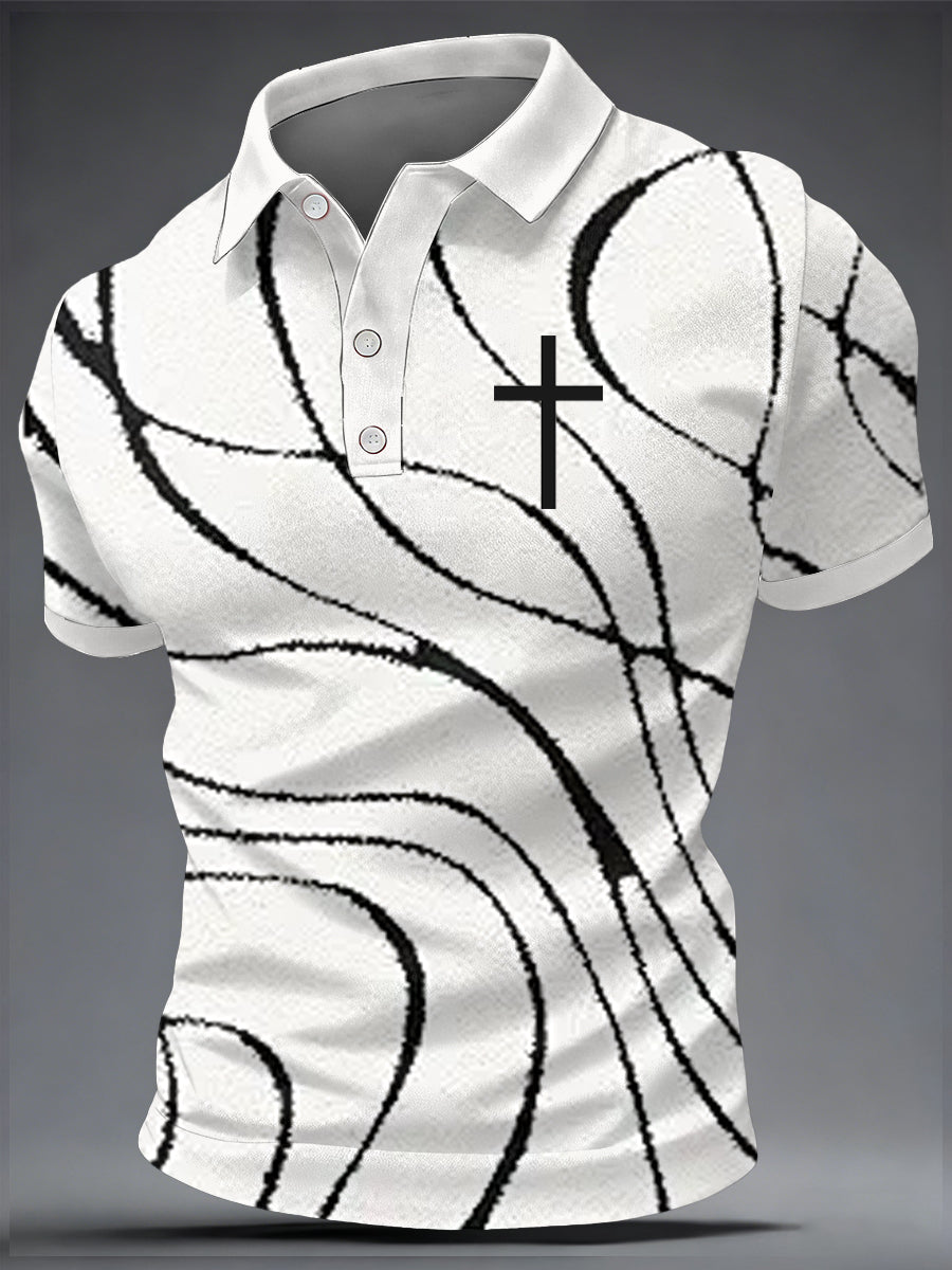 Men's Faith Print Casual Top
