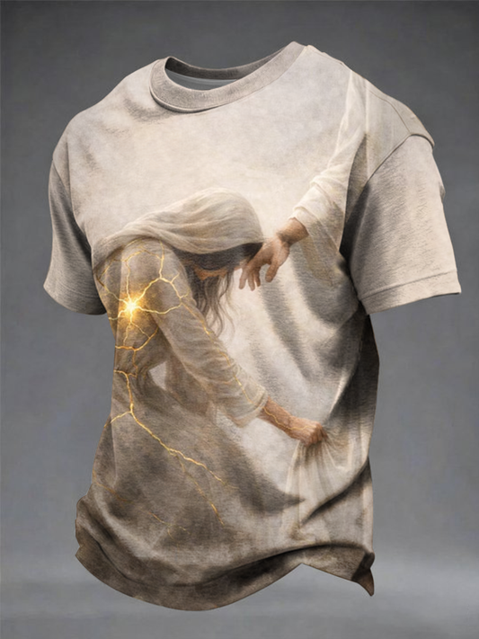 Men's Kintsugi Faith Christian Healed by Faith short sleeves t-shirt