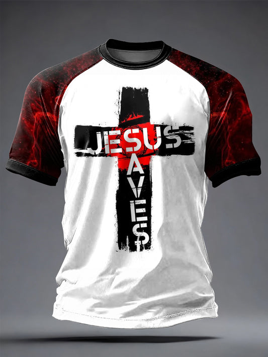 Men's Faith Printed Casual short sleeves t-shirt