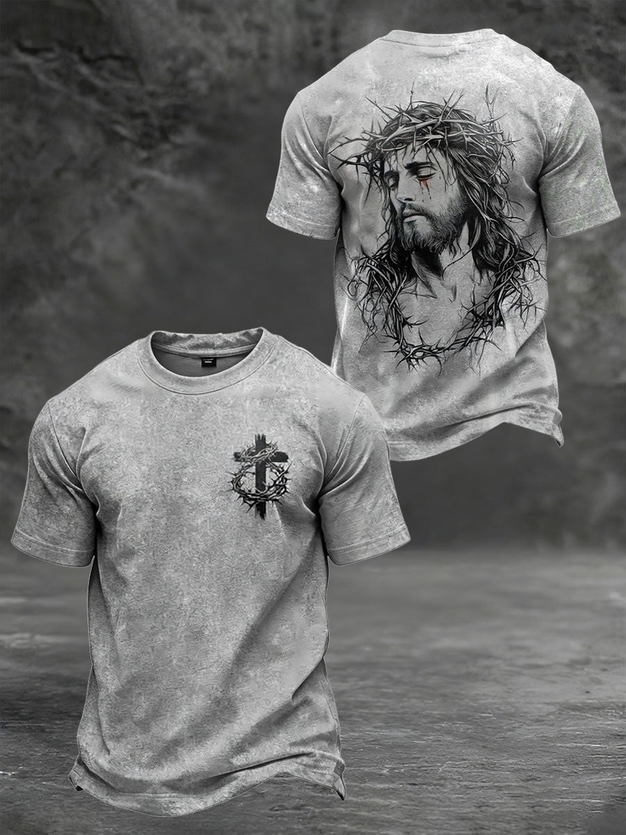 Men's Faith Print Casual T-shirt
