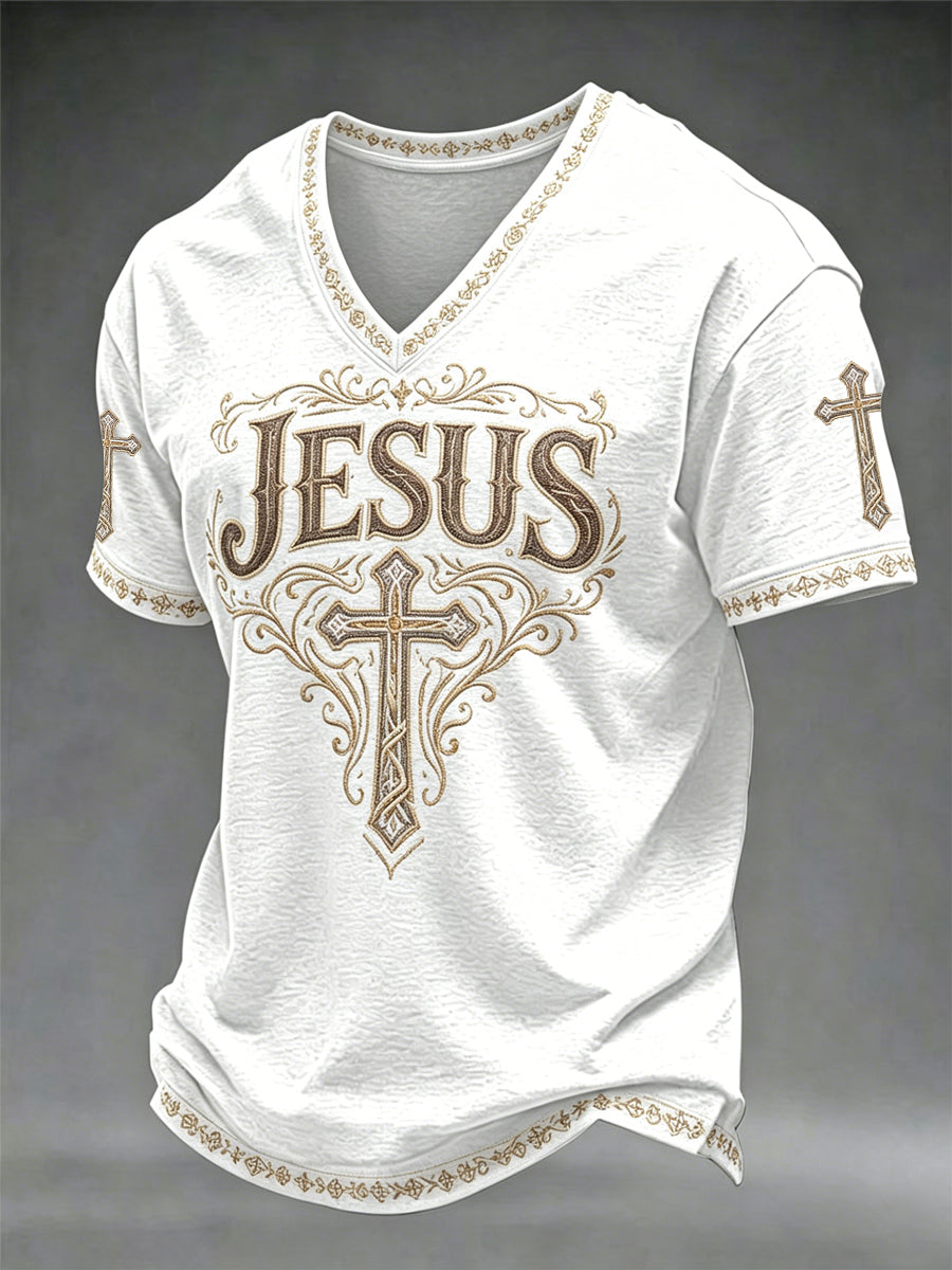 Men's Faith V-neck T-shirt