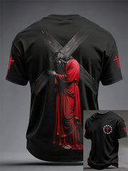 Men's Jesus Cross Print T-Shirts