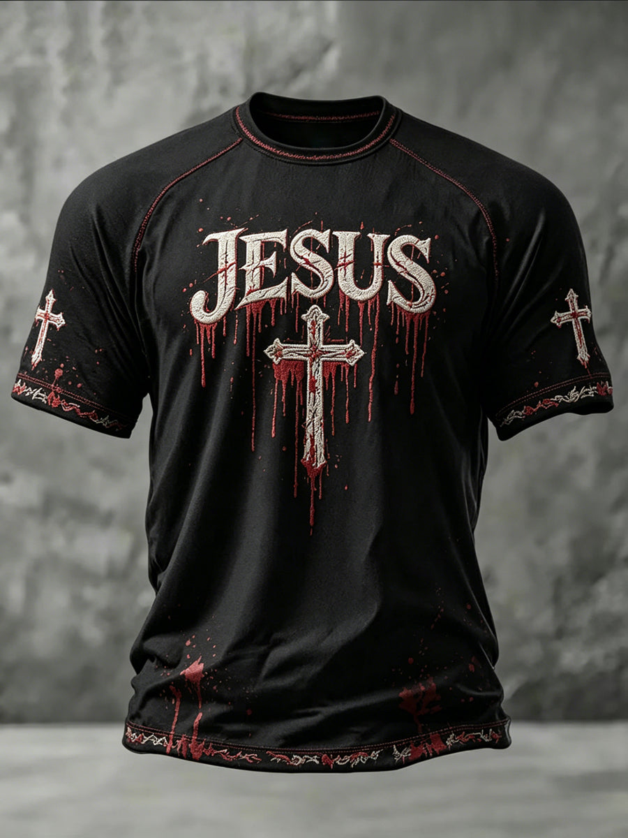 Men's Faith Printed Casual short sleeves t-shirt