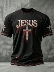 Men's Faith Printed Casual short sleeves t-shirt