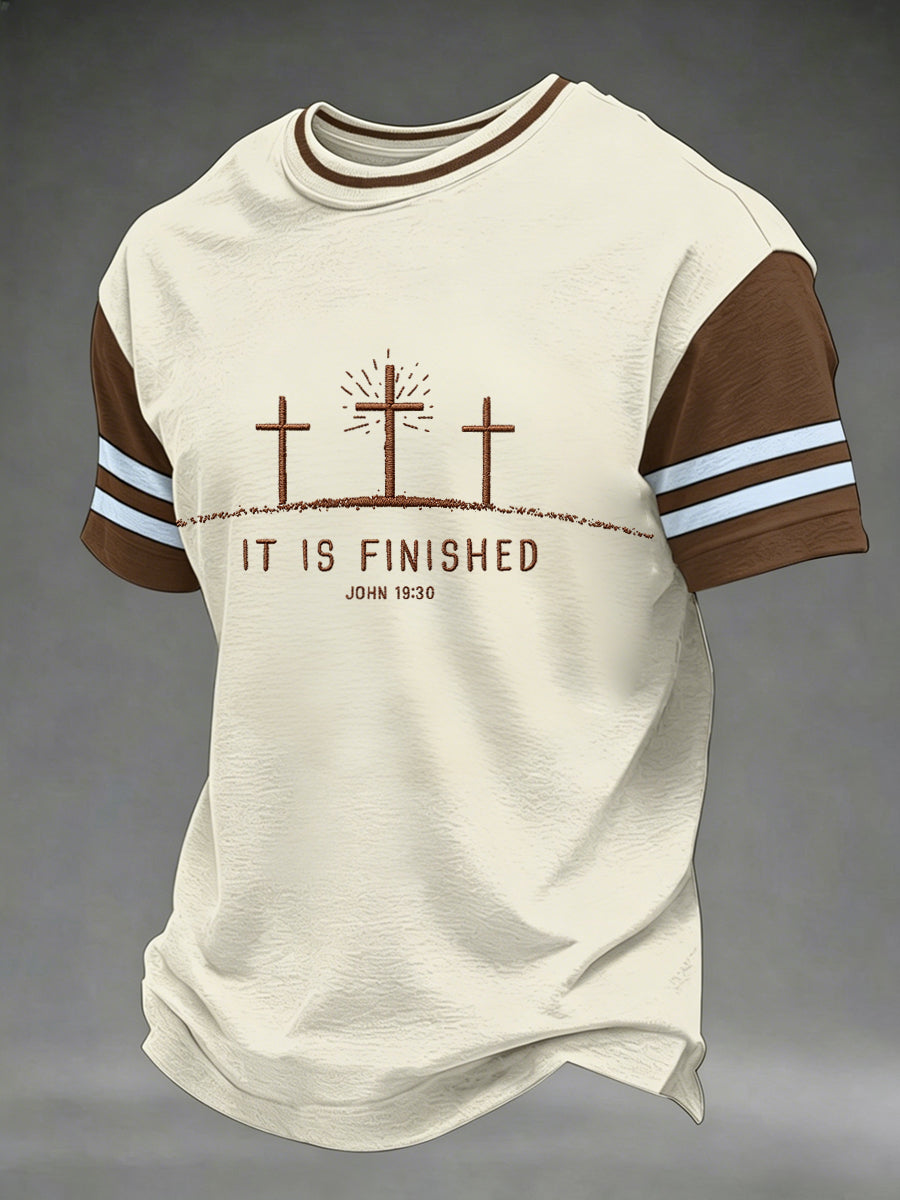 Men's Jesus Print Casual Tee
