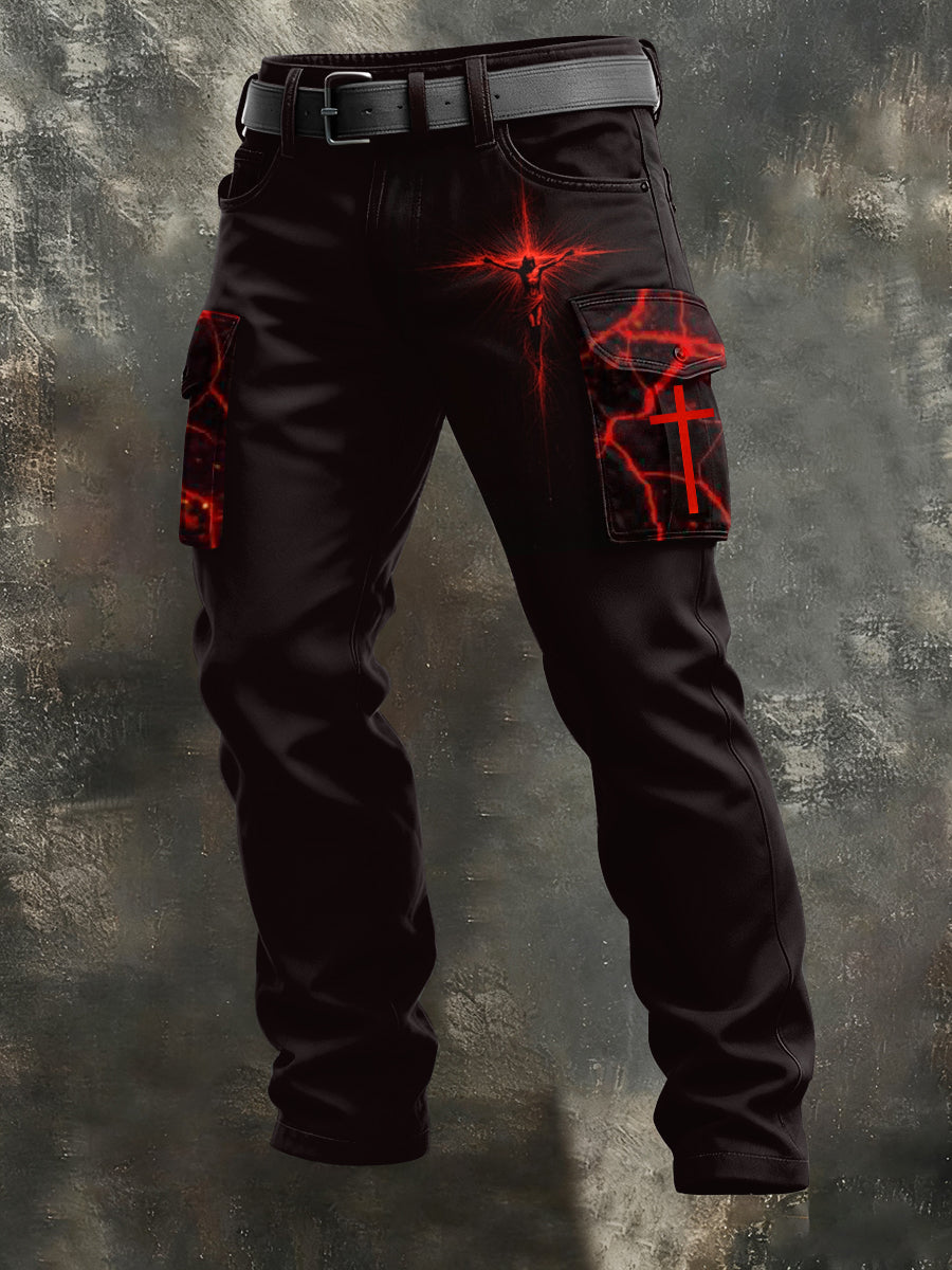 Men's Faith printed trousers