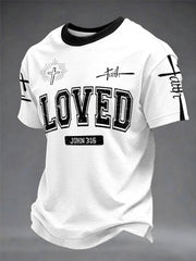 Men's Faith Print Casual T-Shirt