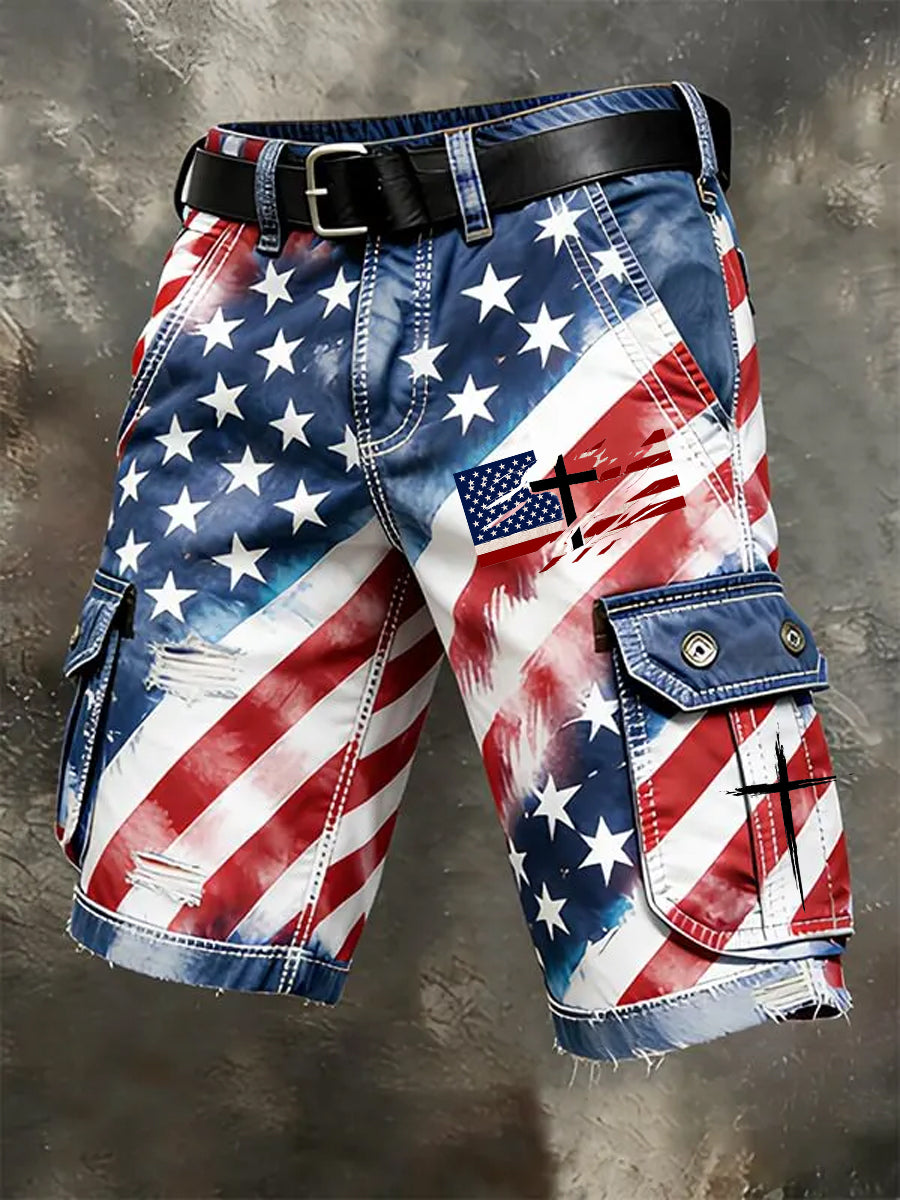 Men's Faith Print shorts