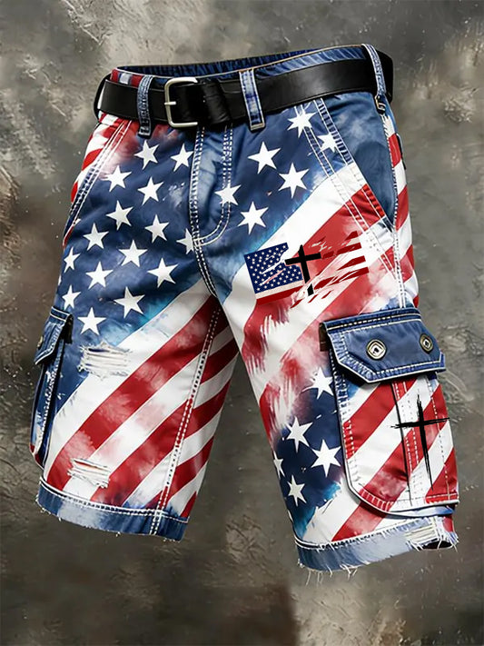 Men's Faith Print shorts