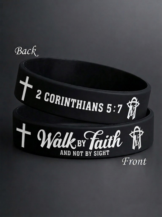 Unisex Walk By Faith And Not By Sight Wristband