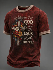 Men's Faith Print Casual T-shirt