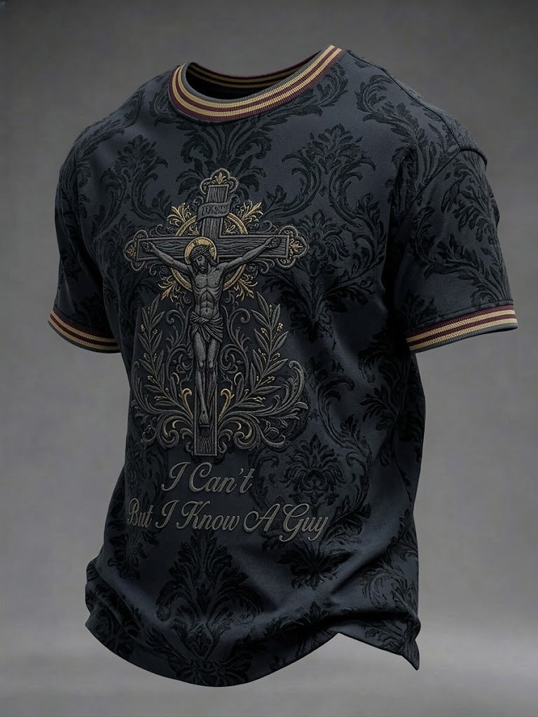 Men's I Can't But I Know A Guy Printed T-shirt
