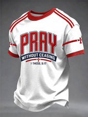 Men's "PRAY WITHOUT CEASING" Printed T-shirt