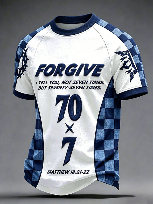 Men's Forgive 70x7 Christian Jersey