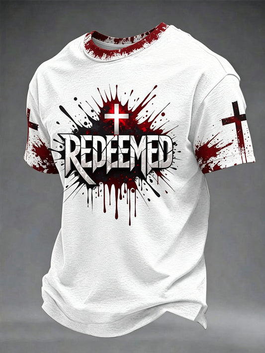 Men's Christian Redeemed Cross Short Sleeve T-shirt