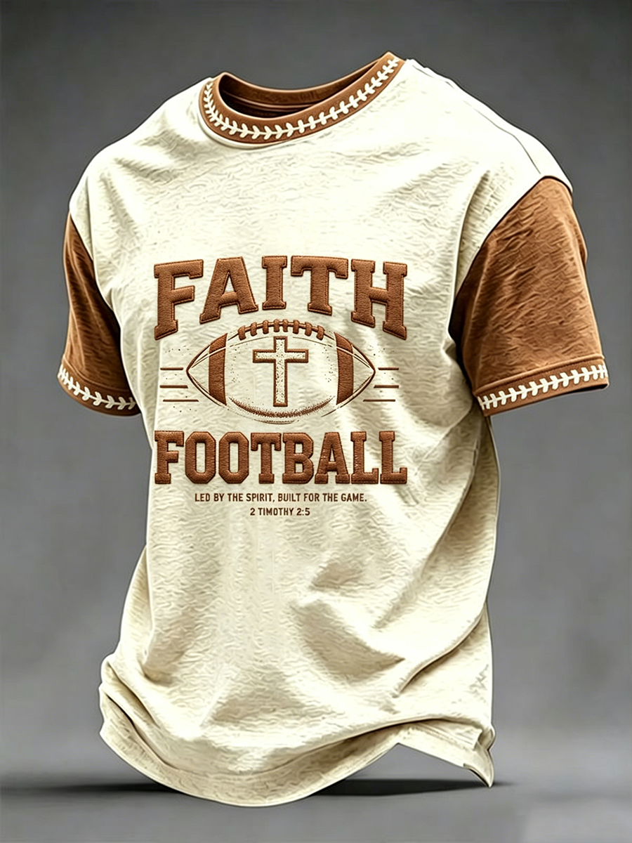 Men's Faith & Football Short Sleeves T-shirt