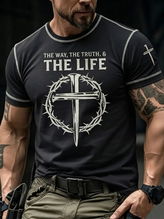 Men's The Way The Truth The Life Short Sleeves T-shirt