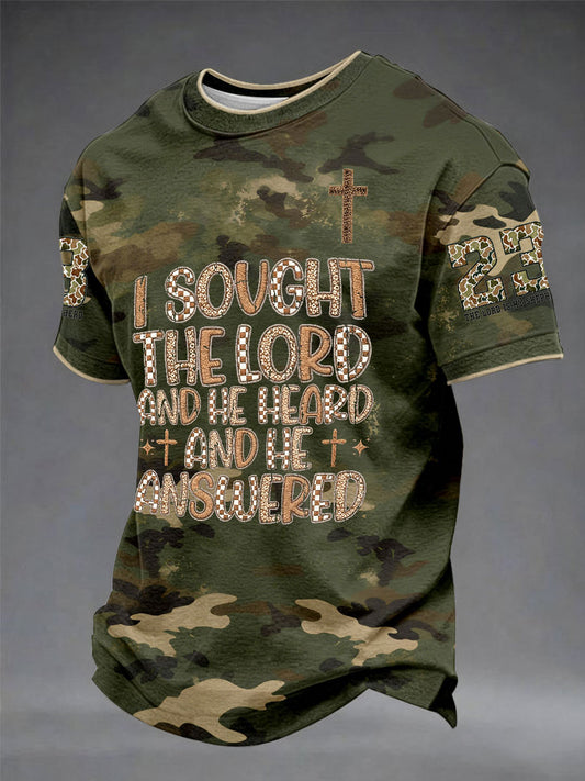 Men's Faith Unisex Casual Short-Sleeve T-Shirt