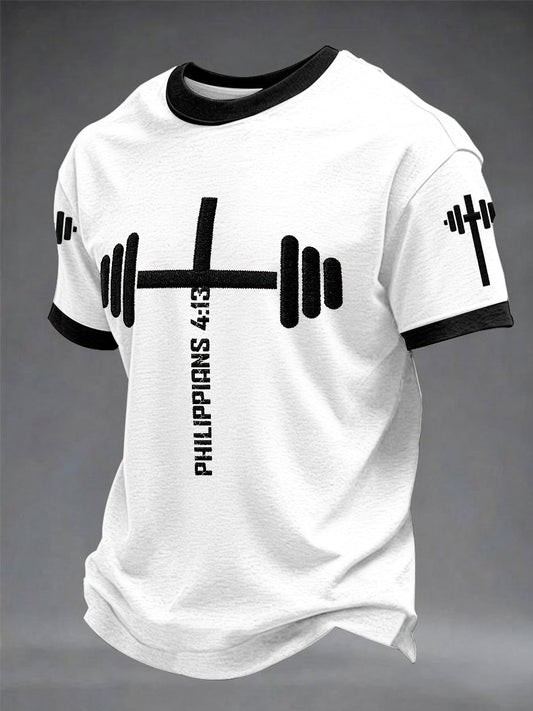 Christian Fitness Corinthians 6:19 Bible Verse Casual Printed T-shirt