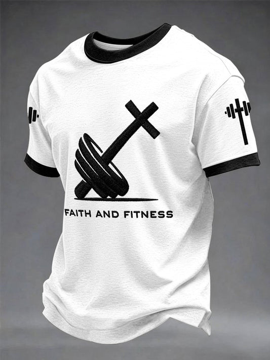 “Faith And Fitness” Christian Fitness Casual unisex T-shirt