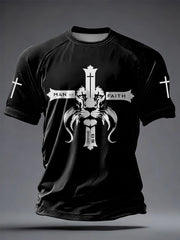 Men's Faith Printed Casual short sleeves t-shirt