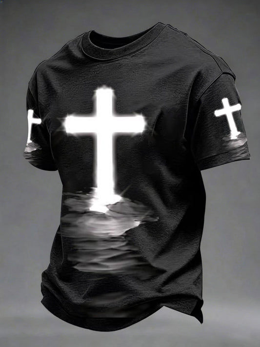 Men's Faith Print Casual T-Shirt