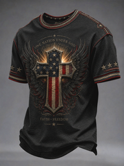 Men's Cross Print short sleeves t-shirt