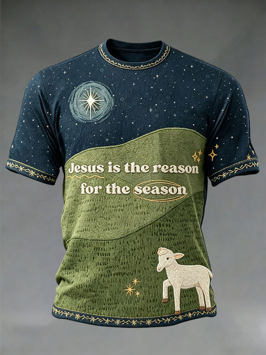 Men's Faith Print Casual T-Shirt