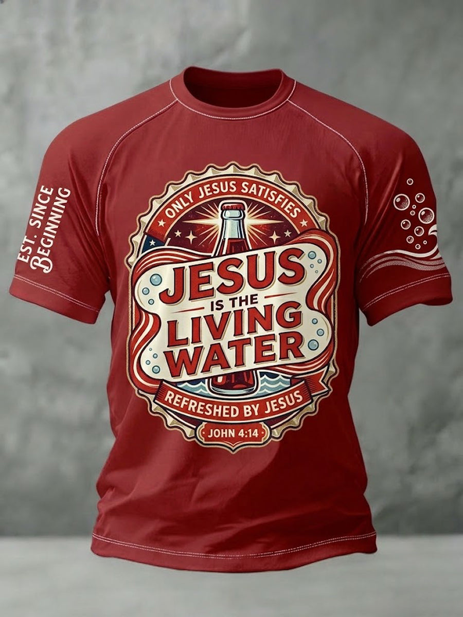 Men's Faith Printed Casual short sleeves t-shirt