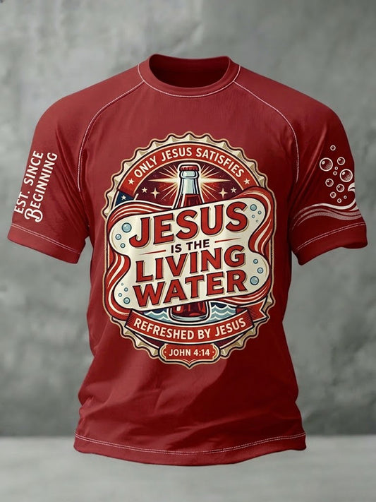 Men's Faith Printed Casual short sleeves t-shirt