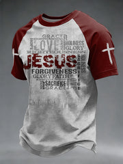 Men's Faith Printed Casual short sleeves t-shirt