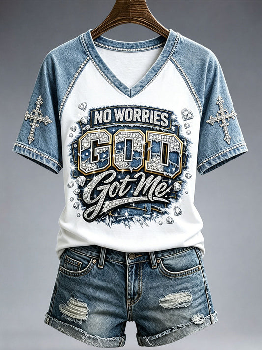 Women's No Worries God Got Me T-Shirt