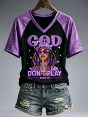 Women's God Don't Play About Me T-Shirt