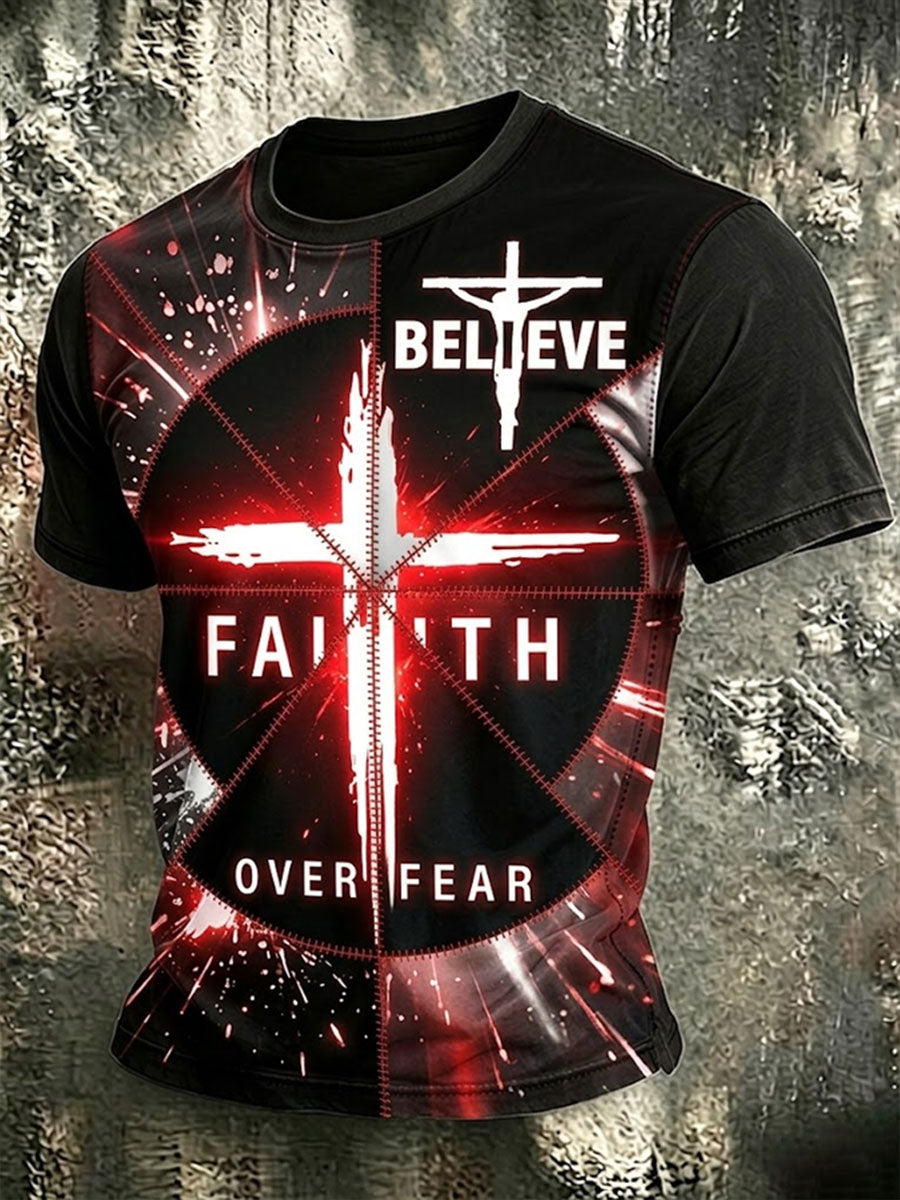 Men's Faith Over Fear Short Sleeves T-shirt