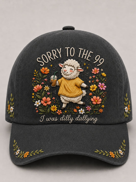Unisex Funny Christian I Was Dilly Dallying Print Hat