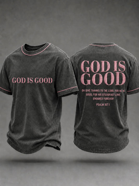 Men's Christian God Is Good Short Sleeve T-shirt