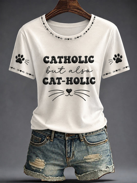 Women's Faith Printed V-neck T-shirt