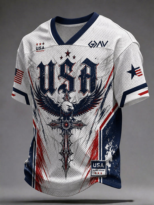 Men's USA Faith Print Jersey