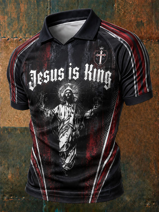 Men's Jesus Is King Printed T-shirt