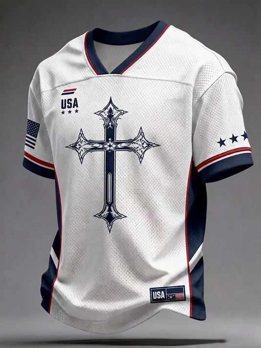 Men's USA Faith Print Jersey