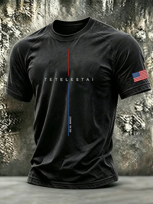 Men's Tetelestai John 19:30 Printed T-shirt