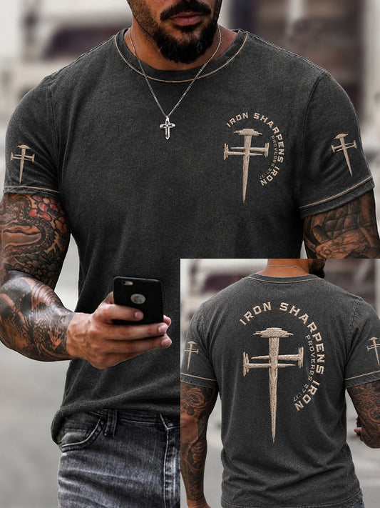 Men's Christian Iron Sharpens Iron Short Sleeve T-shirt