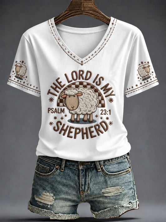 Women's "THE LORD IS MY SHEPHERD" V-neck vests
