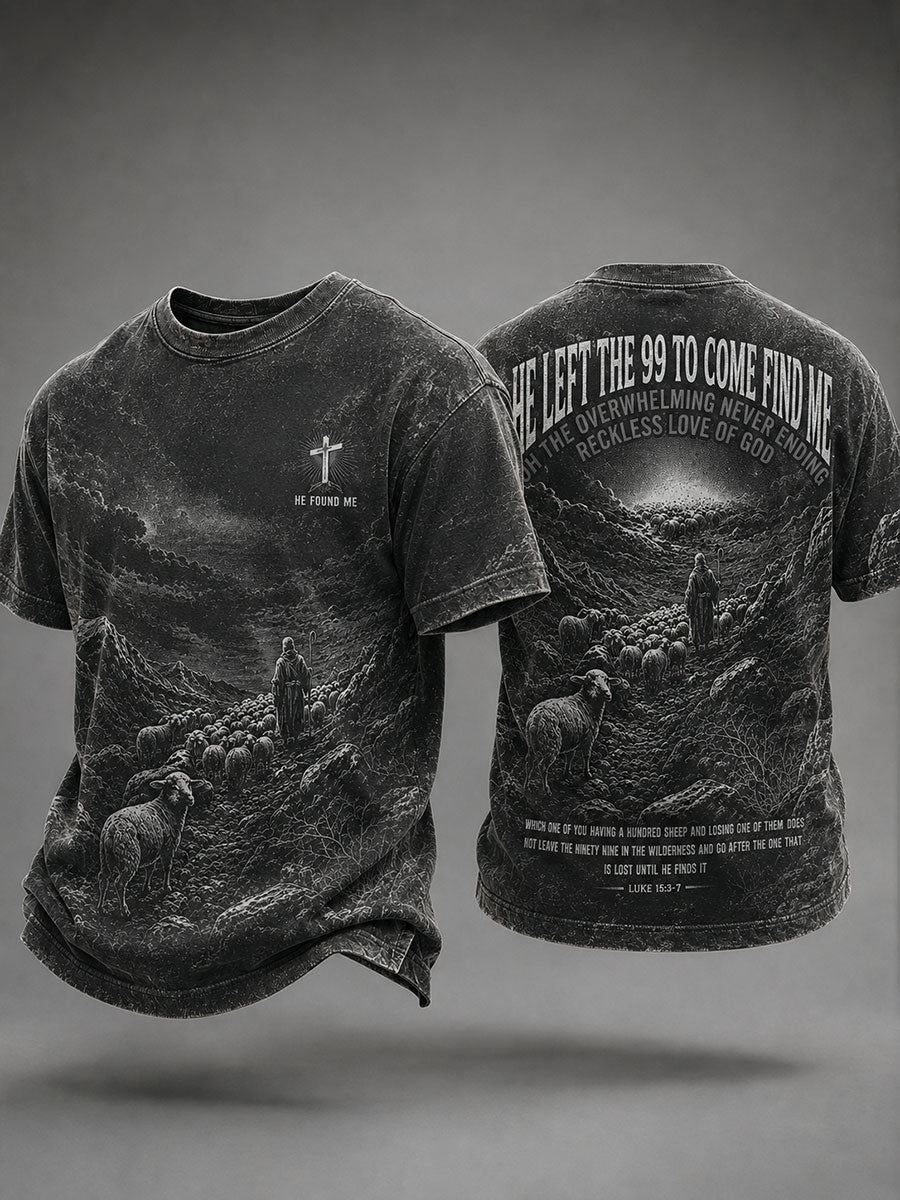 Men's He Found Me Short Ssleeves T-shirt